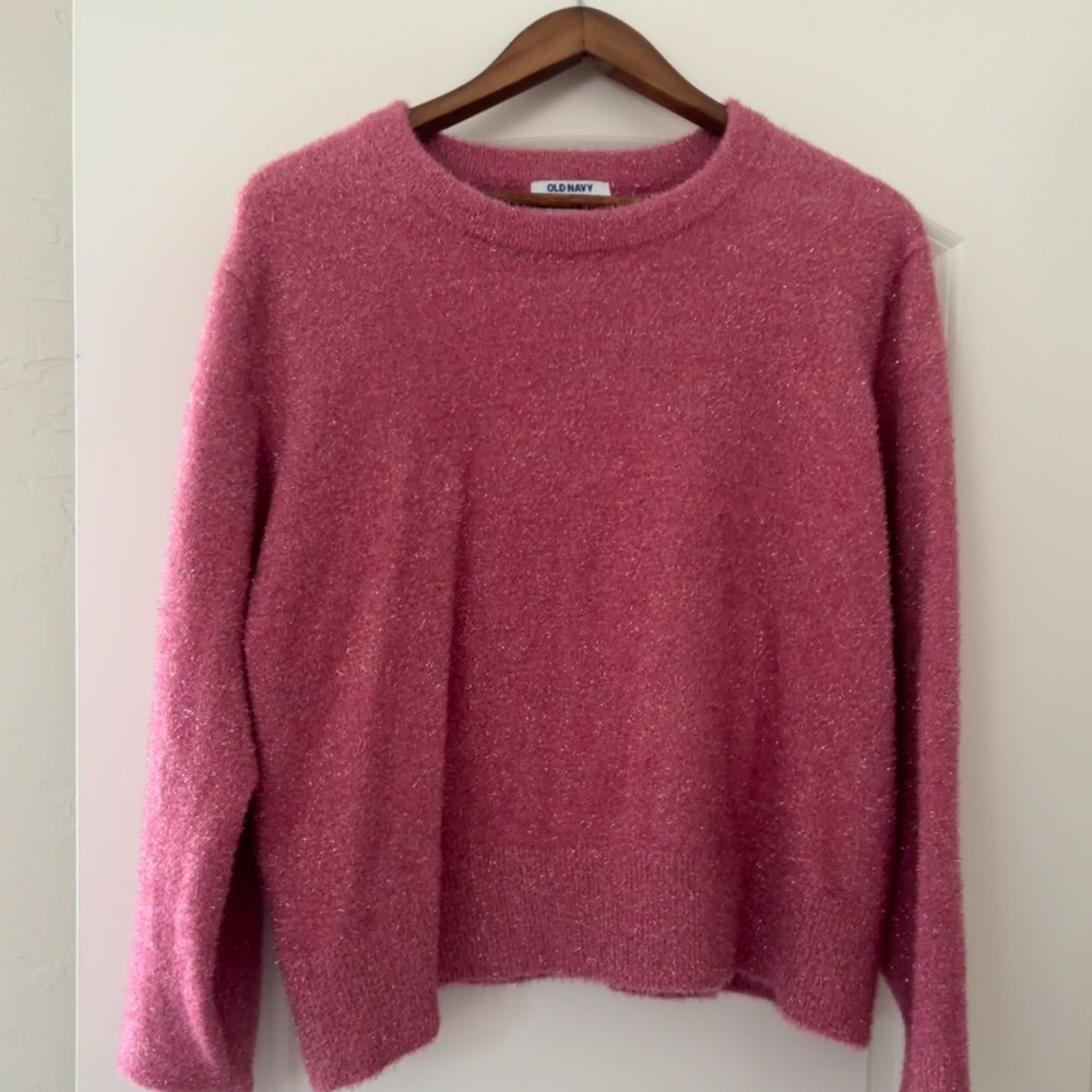 pink sweater